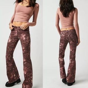 Free People Penny Pull Up flare jeans